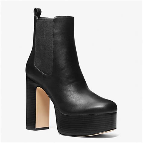 michael kors natasha bootie|Natasha Leather Platform Boot .